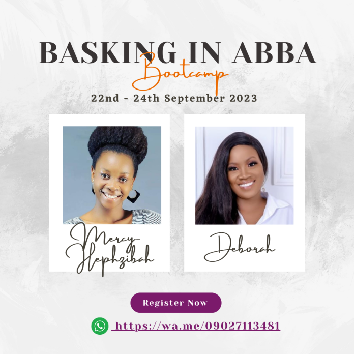 flyer for basking in Abba bootcamp 2023